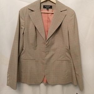 Larry Levine tan print blazer. Great condition